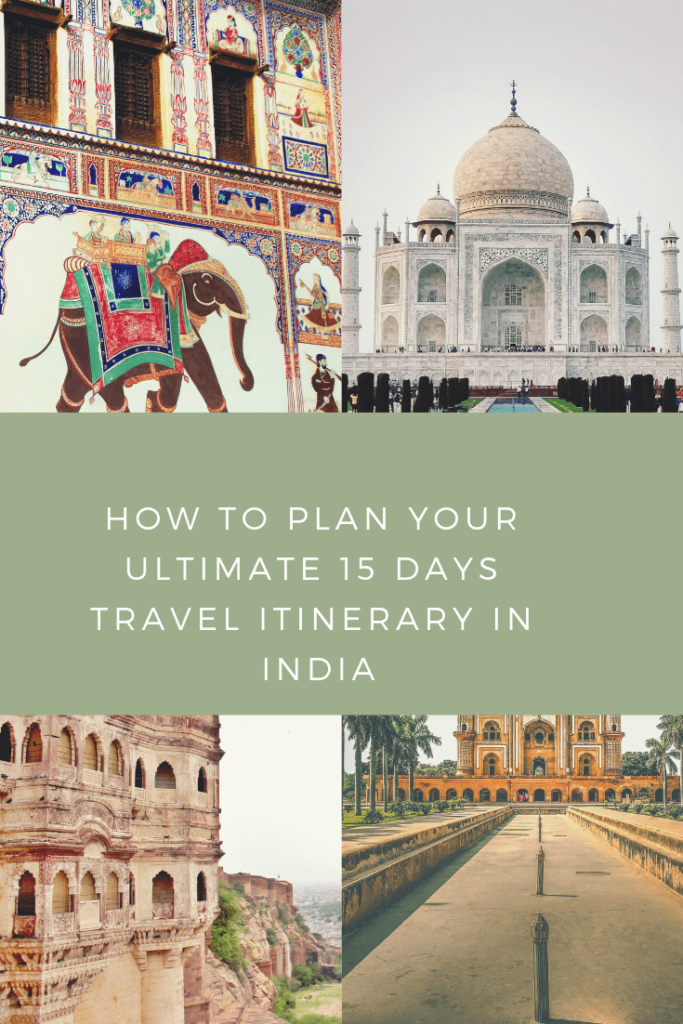 all india tour itinerary