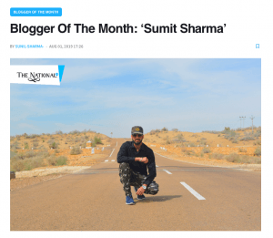 Sumit sharma travel blogger