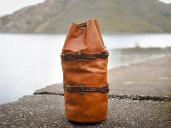 Leather Motorcycle Duffle Bag