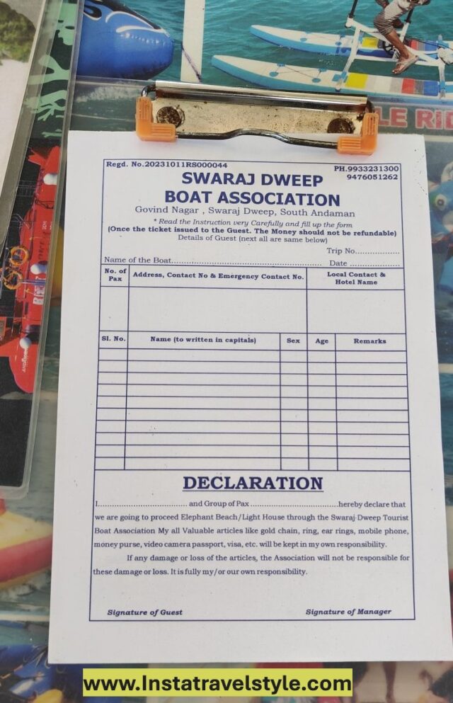 Swaraj Deep Water Activity